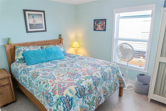 view of tiled bedroom