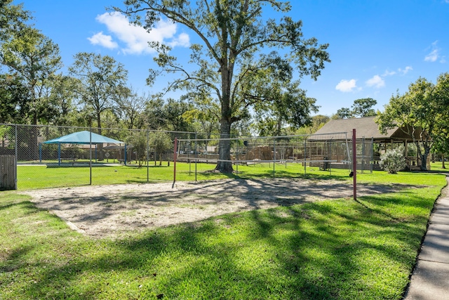 surrounding community with a lawn