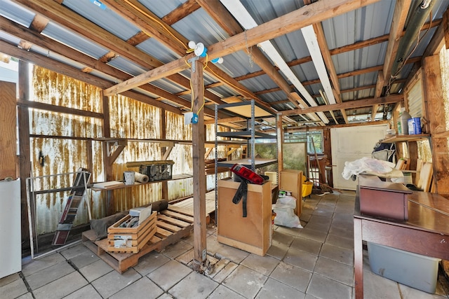 view of storage room