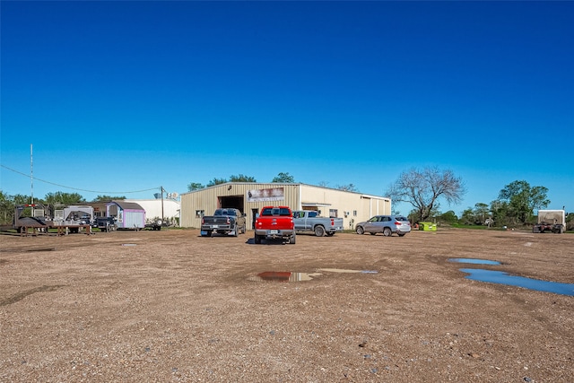 view of parking / parking lot