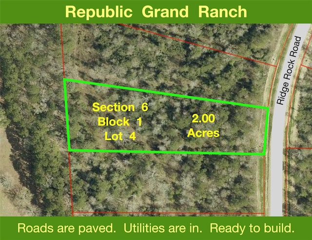 15829 Ridge Rock Rd, Willis TX, 77378 land for sale