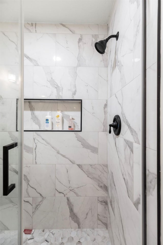 16004 Penick Rd, Waller, TX 77484 - bathroom with a marble finish shower