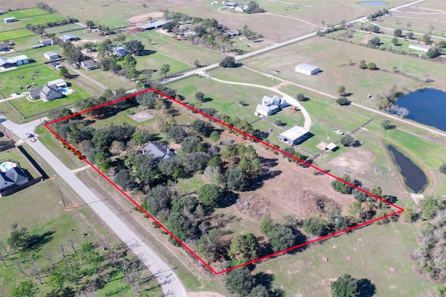 16004 Penick Rd, Waller, TX 77484 - aerial view of property's location featuring property boundaries highlighted