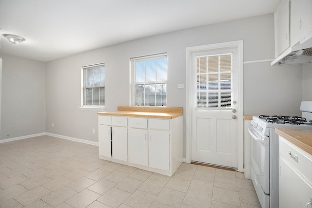 interior space with light tile patterned floors