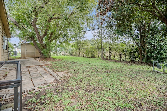 view of yard featuring a patio