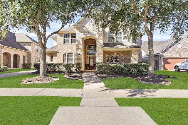 view of property with a front yard