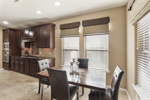 view of dining room