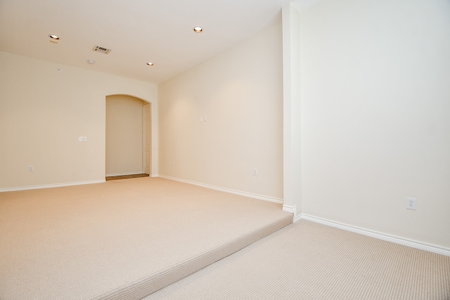 view of carpeted empty room