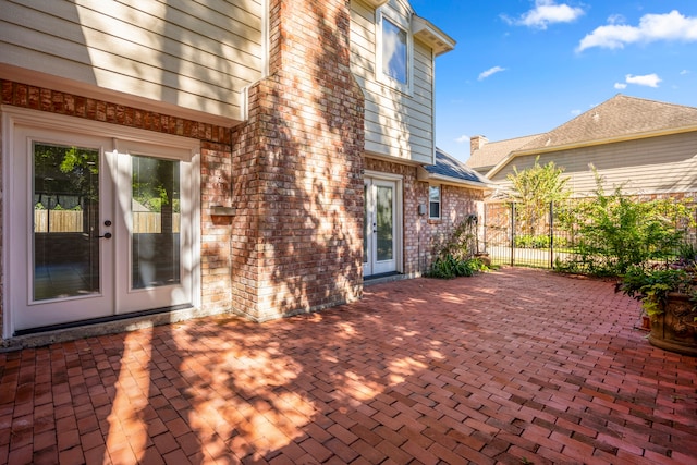 view of patio / terrace with french doors