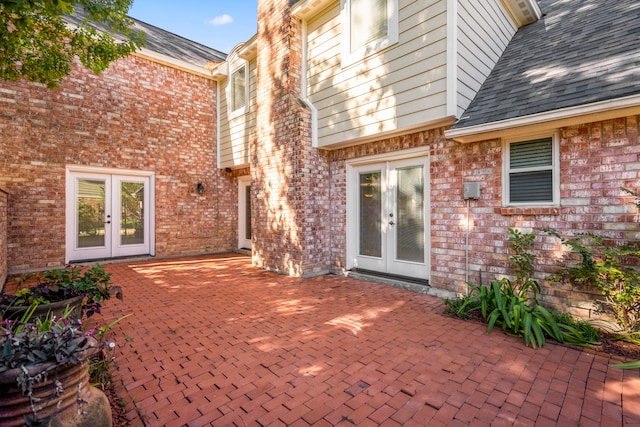 view of patio with french doors