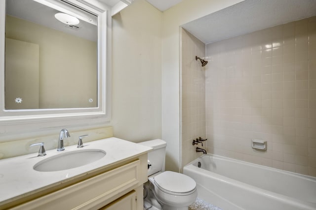 12114 Knobcrest Dr, Houston, TX 77070 - bathroom with toilet,  shower combination, and vanity