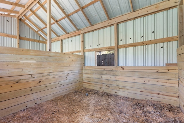 view of horse barn