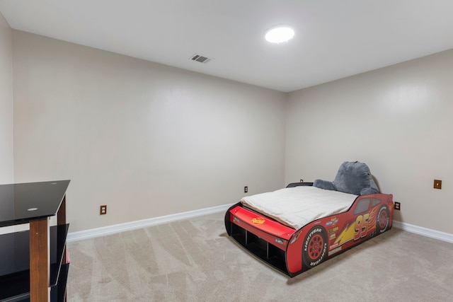 bedroom featuring carpet floors