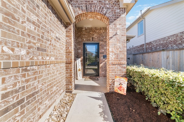 view of entrance to property