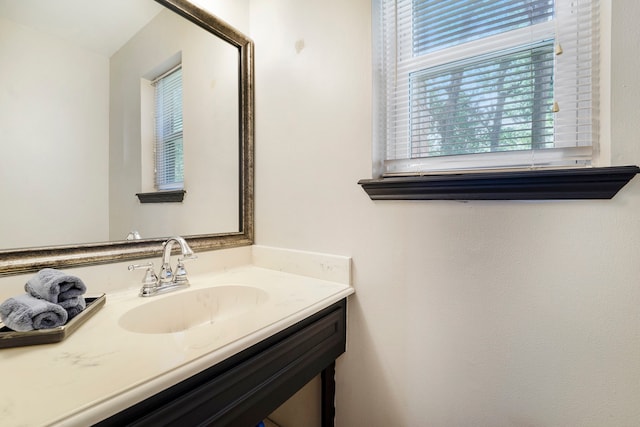 bathroom featuring vanity