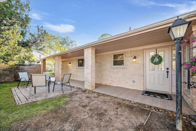 exterior space featuring a patio