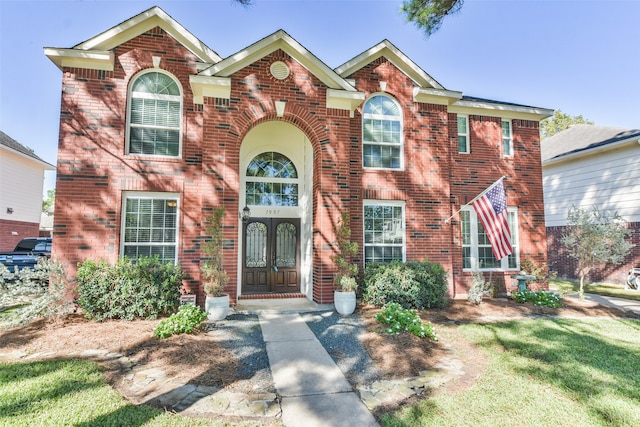 view of front of house with french doors