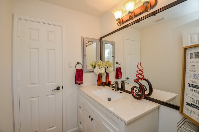 bathroom featuring vanity