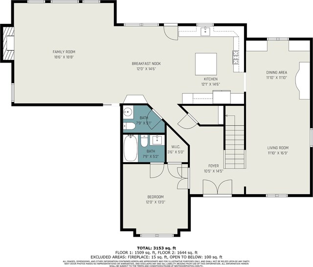 8215 Arrowhead Ln, Houston, TX 77075 - floor plan / room layout