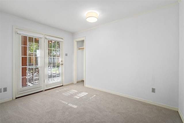 view of carpeted empty room