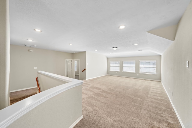 interior space featuring a textured ceiling