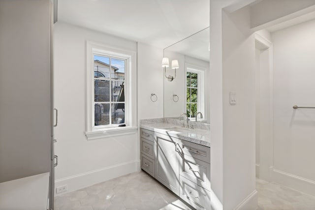 bathroom featuring vanity