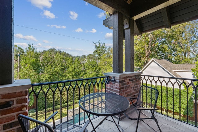 view of balcony