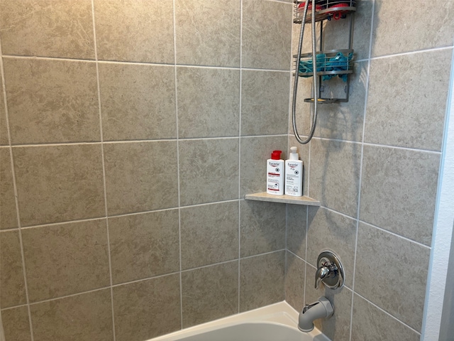 details with tiled shower / bath