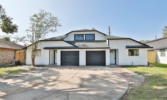 view of front of home featuring a garage