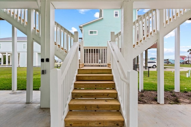 view of stairs