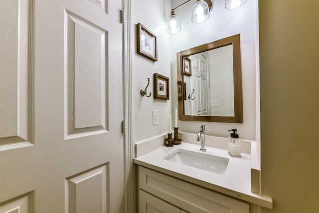 bathroom with vanity