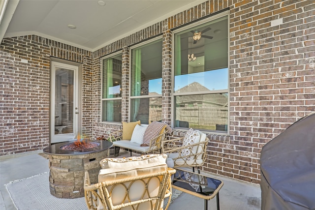 view of patio / terrace with covered porch