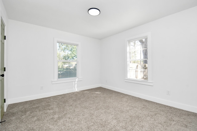 view of carpeted empty room