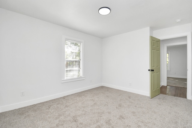 view of carpeted empty room