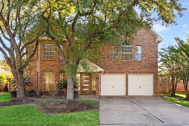 front facade featuring a garage