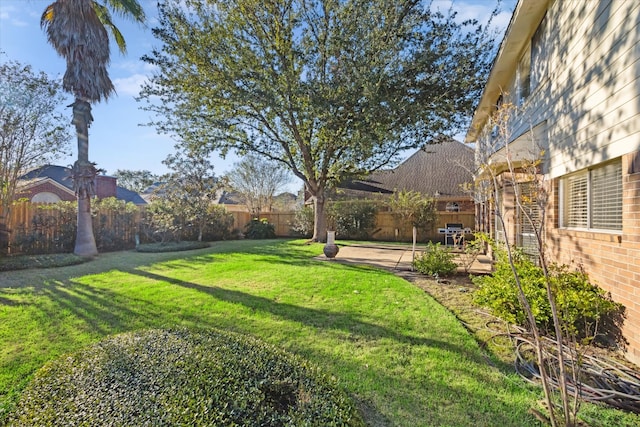 view of yard with a patio