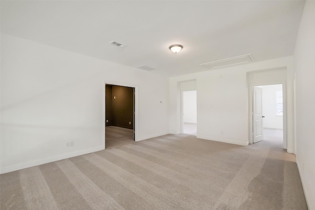 9923 Hunters Run Dr, Missouri City, TX 77459 - unfurnished room with attic access and light colored carpet