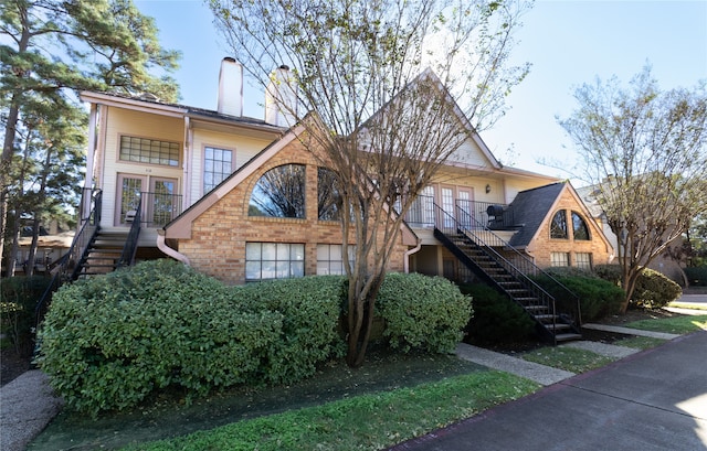 view of front of property with french doors