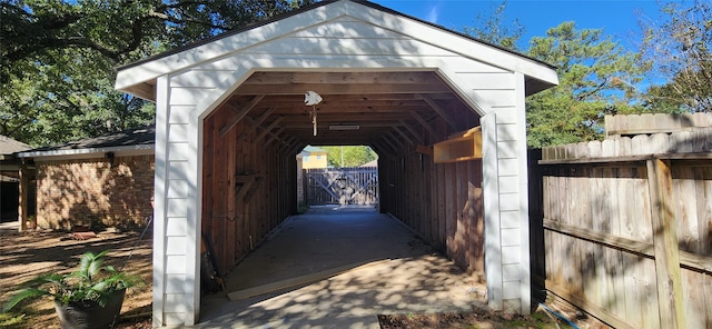 view of vehicle parking