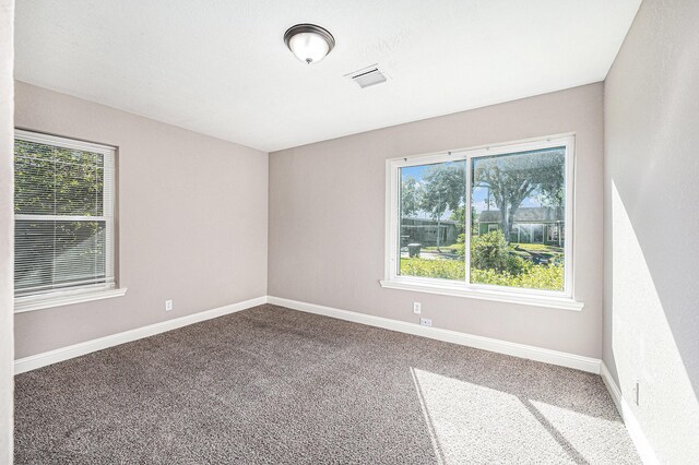 view of carpeted empty room