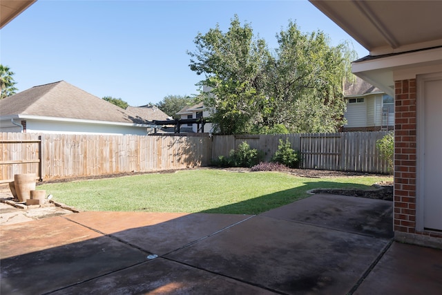 view of yard featuring a patio