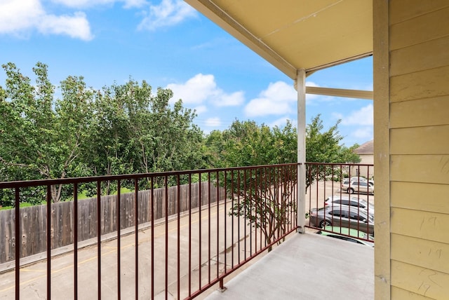 view of balcony