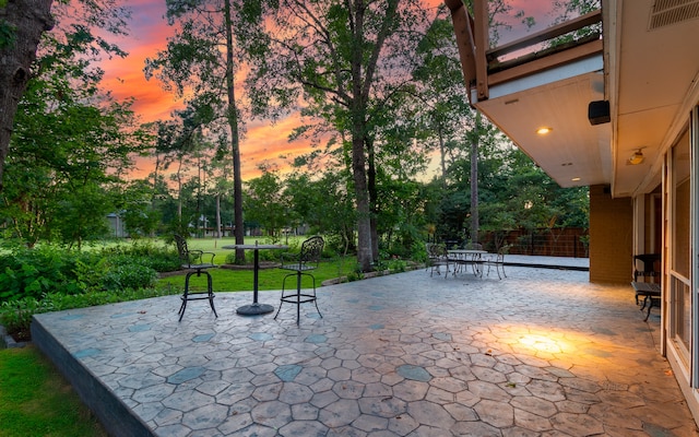 view of community featuring a patio area