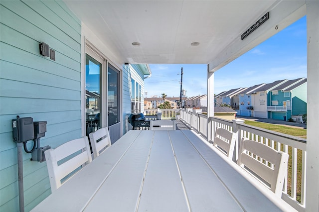 3709 Rice St, Galveston, TX 77554 - balcony featuring a residential view