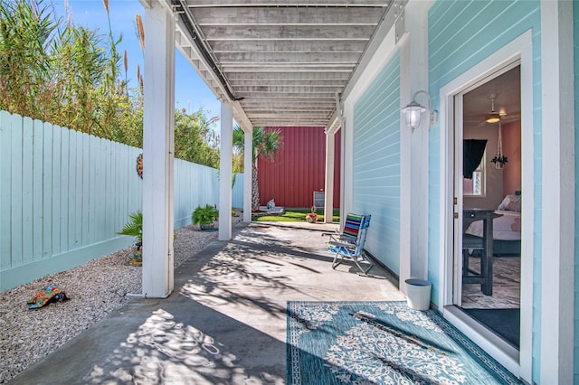 3709 Rice St, Galveston, TX 77554 - fenced backyard featuring a patio area