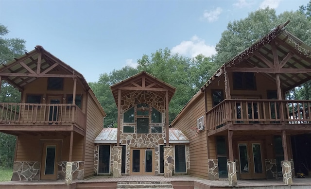 exterior space with french doors