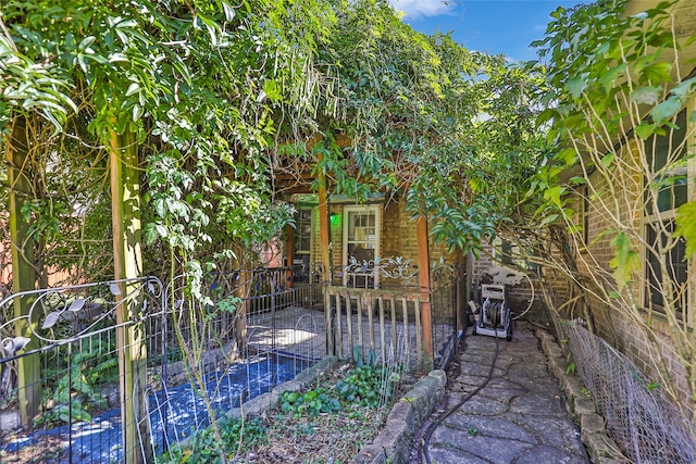 exterior space with a patio