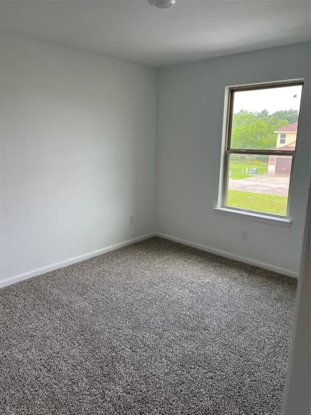 spare room featuring carpet