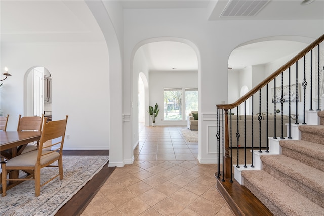 entryway featuring light wood-type flooring