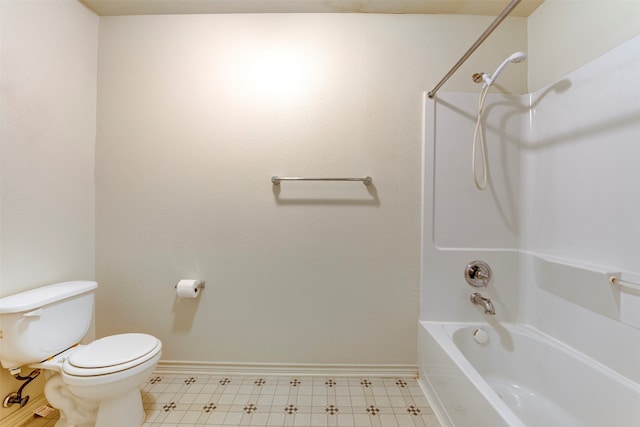 bathroom with  shower combination and toilet